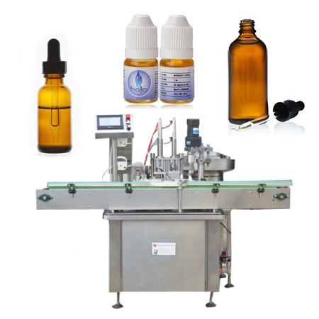 स्वचालित CBD तेल Tinctures भरी क्यापिंग मेसिन YB-YX4 30ML आवश्यक तेल ड्रपर बोतल भरने मेसिन